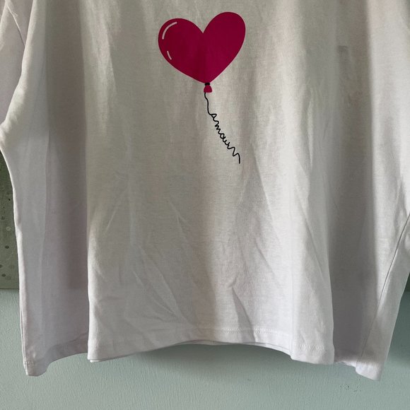 French Connection Amour Balloon Cropped T-Shirt (NWT) - Picture 4 of 11